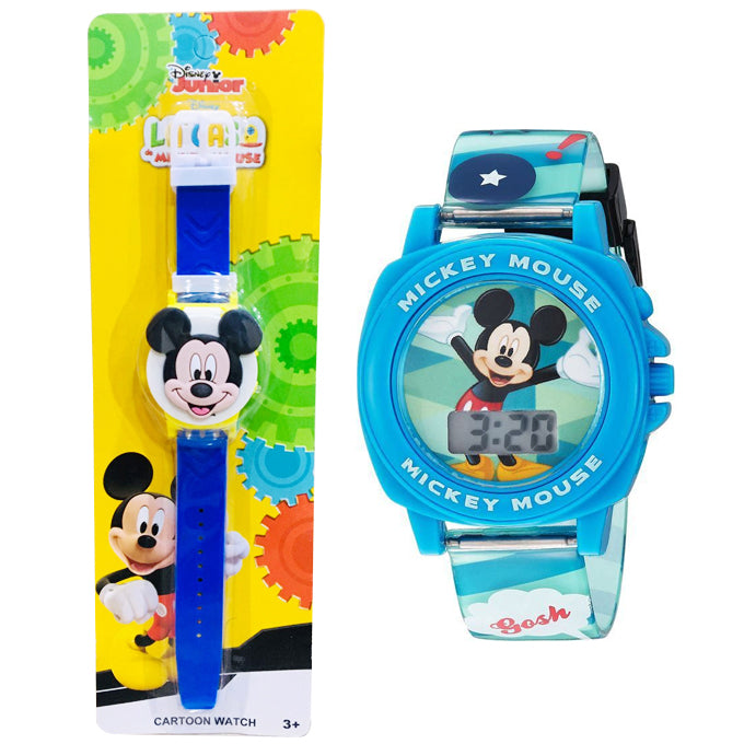 Micky Mouse Wrist Watch For Boys - Red