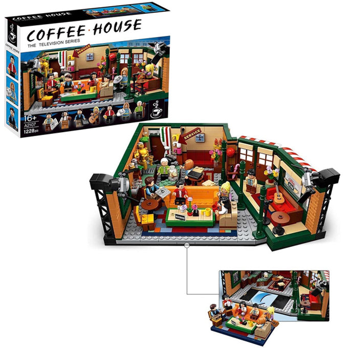 Central Perk Coffee House Building Blocks Set For Kids No.A2107 - 1228 Pcs