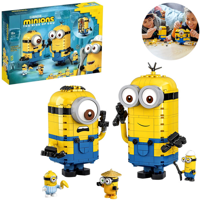 Gru's Brick Built Minions Lair Building Blocks Set No.A2112 - 876 Pcs