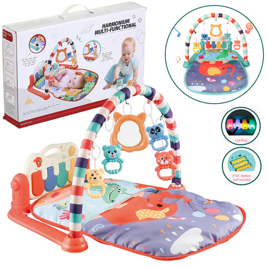 Harmonium Multi-Functional Play Mat Set For New Born Baby - Pink