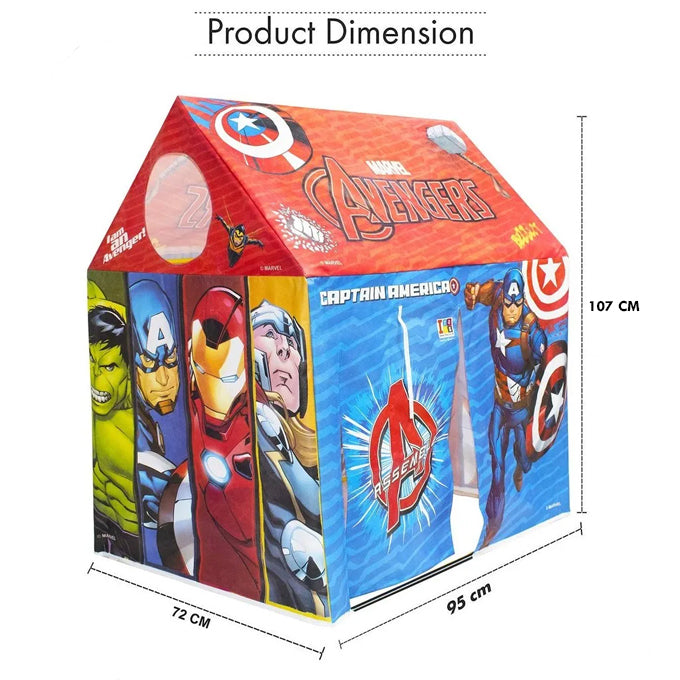 Marvel Avengers PVC Vinyl Plastic Tent House Jumbo Size With Connectors and Pipes Set for Kids