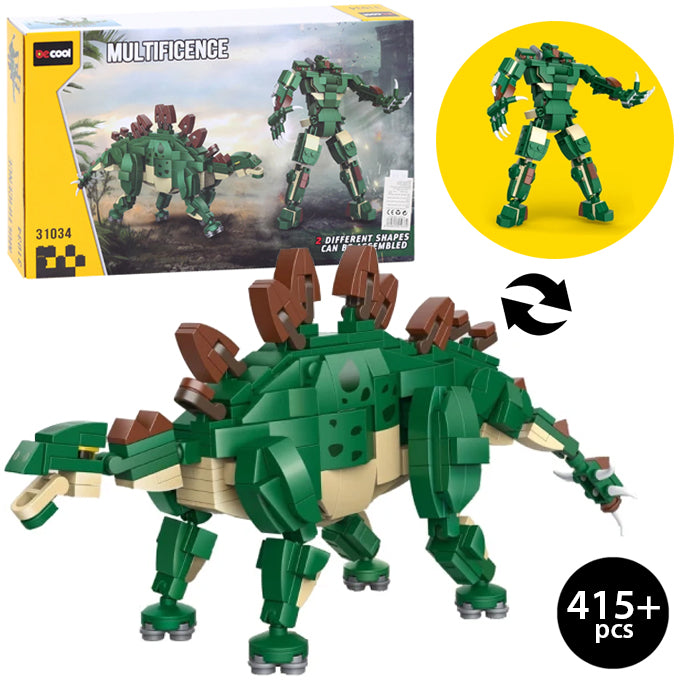 2 in 1 Jurassic Dinosaur Animal World Building Blocks 31034 - Dinosaur Brick Toys 415+ Pcs