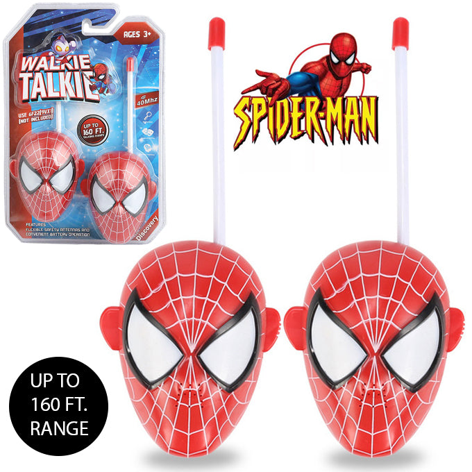 Walkie Talkie Avenger Spiderman Set For Kids Up to 160FT Talking Range