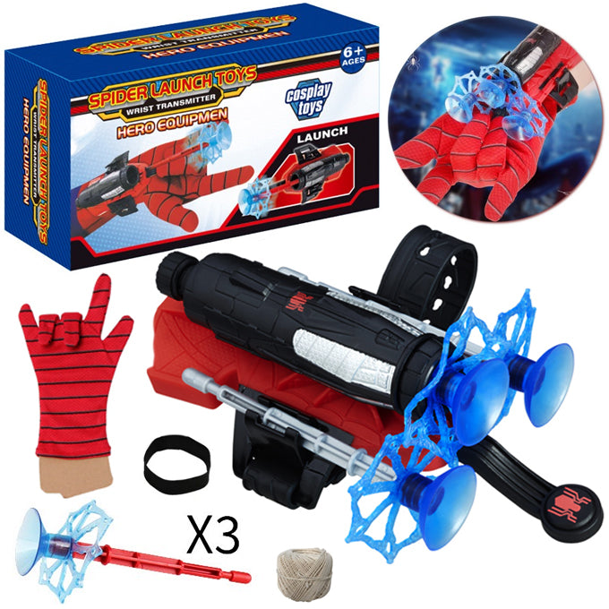 Spiderman Web Dart Shooter With Glove and Darts Launcher - Avengers Spiderman Toy - Toys For Boys