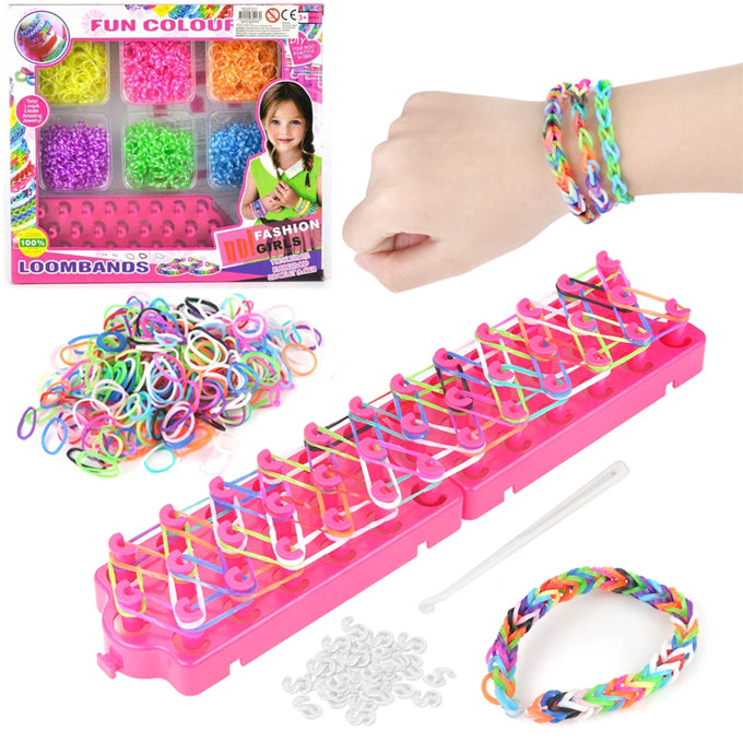 Loom Rubber Bands Bracelet Kit With Premium Quality Accessories - 6 Unique Bright Color Bands, Refill Kit for Girls &amp; Boys
