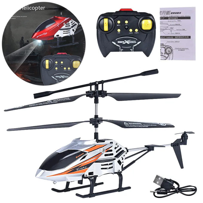 Remote Control Helicopter Rechargeable 2.4GHz - 3.5 Channel With Front Light - Assorted Color