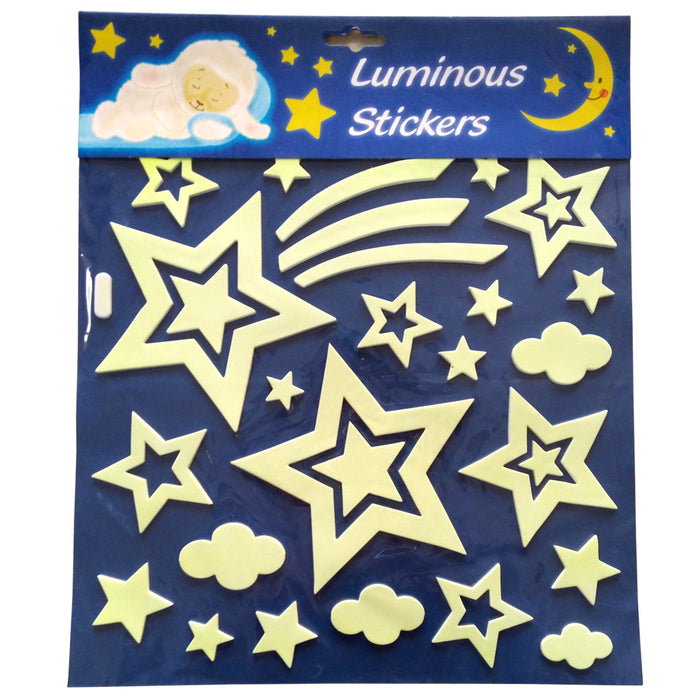 Glow In The Dark Stars Stickers — Cubby.pk