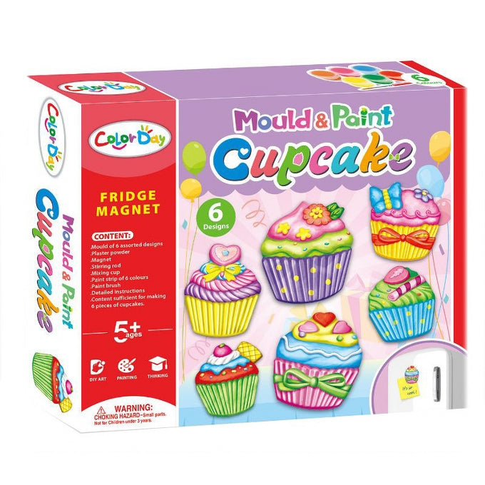 Mould & Paint - Cupcake Fridge Magnets