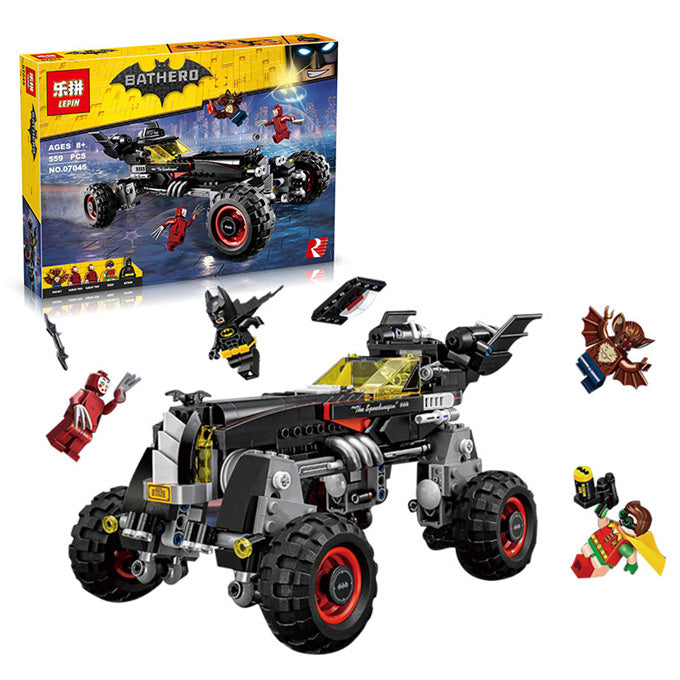 Batman & Robin Batmobile Chariot Model - Building Blocks - 07045