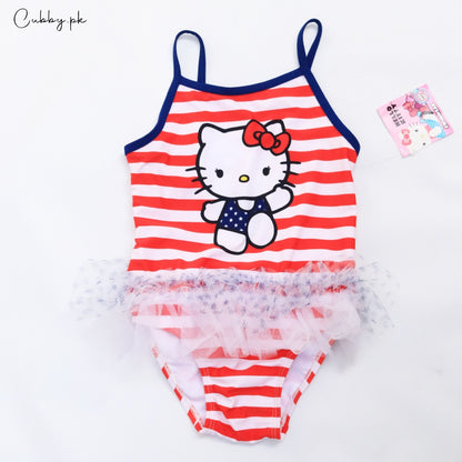 HELLO KITTY TODDLER LITTLE GIRLS AMERICANA TUTU SWIMSUIT