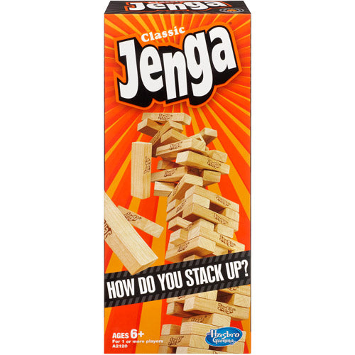 Classic Jenga Wooden Stacking Tower Board Game for Kids &amp; Adults