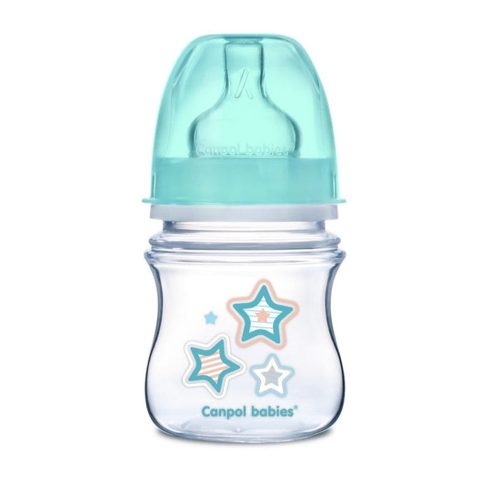 120 ml wide neck anticolic bottle EasyStart - Newborn baby blue stars